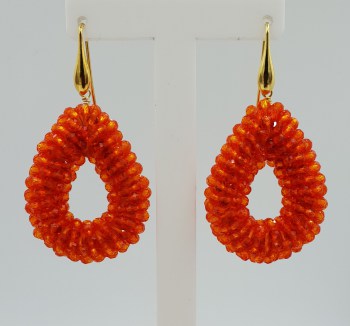 glassberry earrings oorbellen braam lot oranje kleur